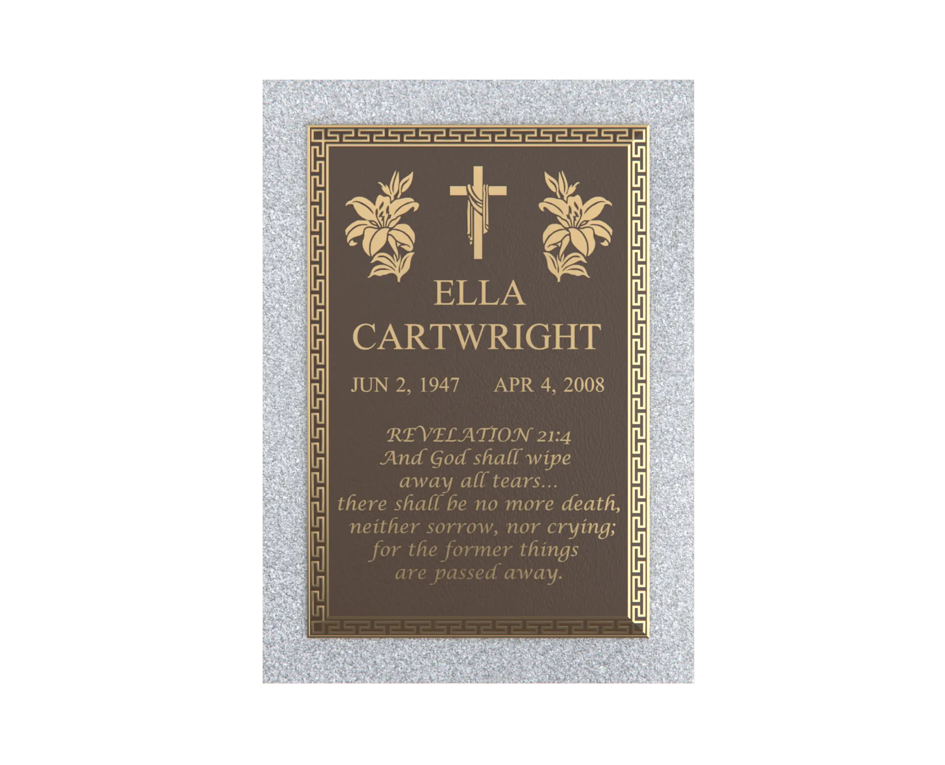 Premium Bronze Plaque 24"x 12"