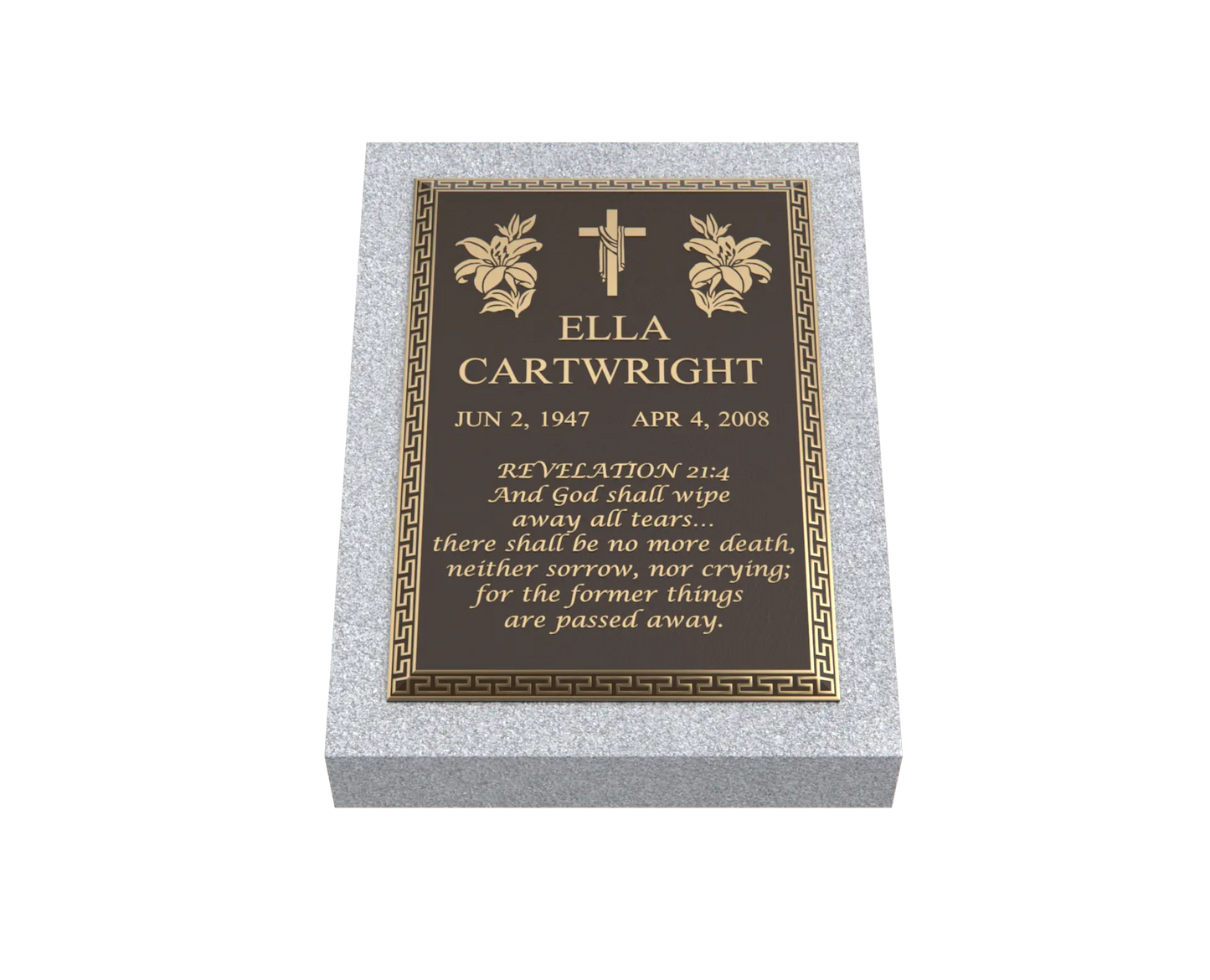 Premium Bronze Plaque 24"x 12"