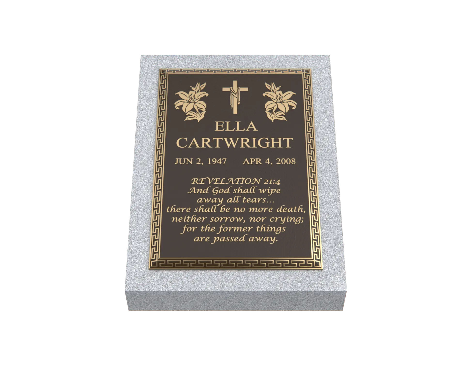 Premium Bronze Plaque 24"x 12"