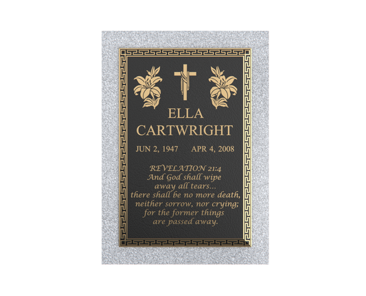 Premium Bronze Plaque 24"x 12" with Granite Base