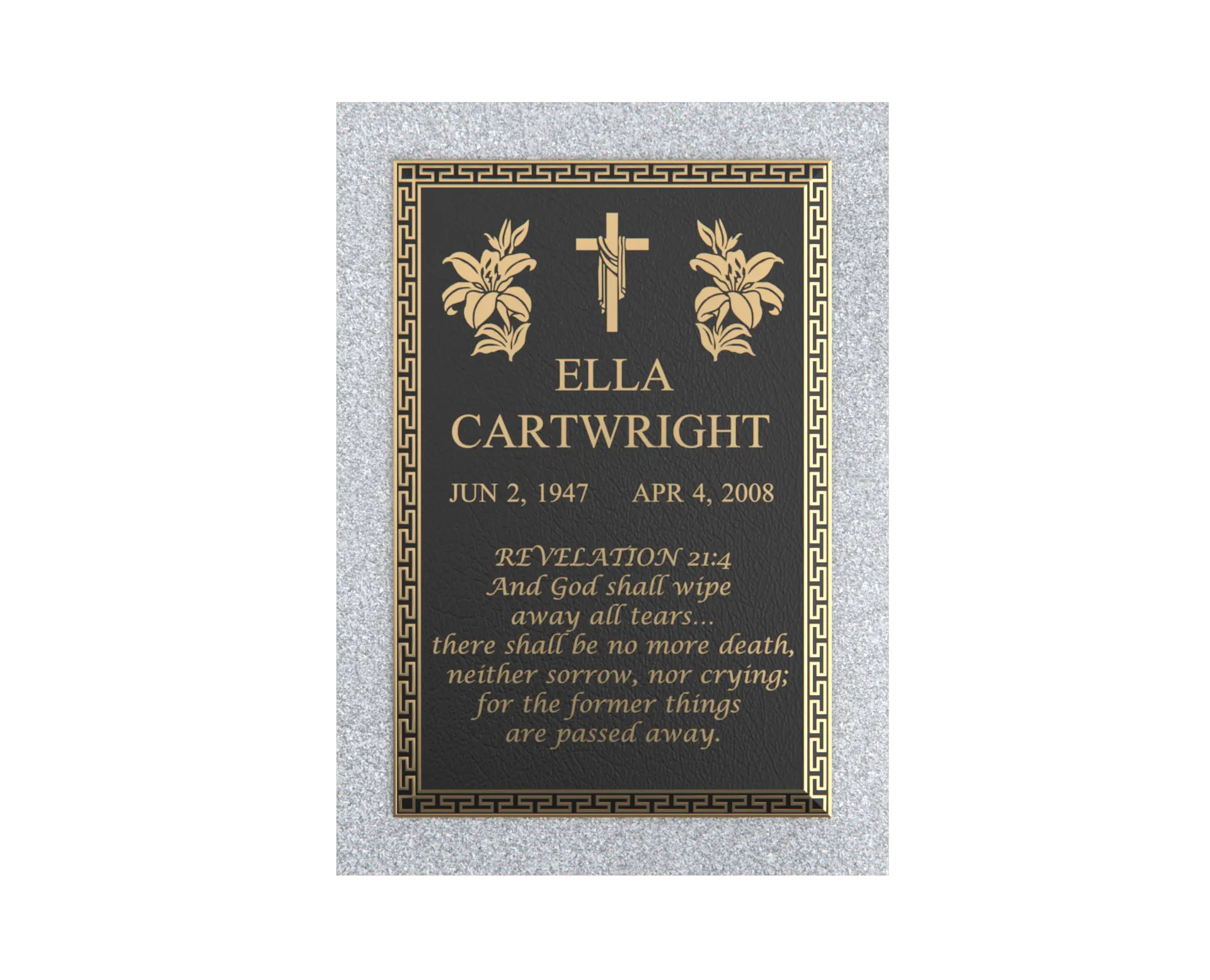 Premium Bronze Plaque 24"x 12"