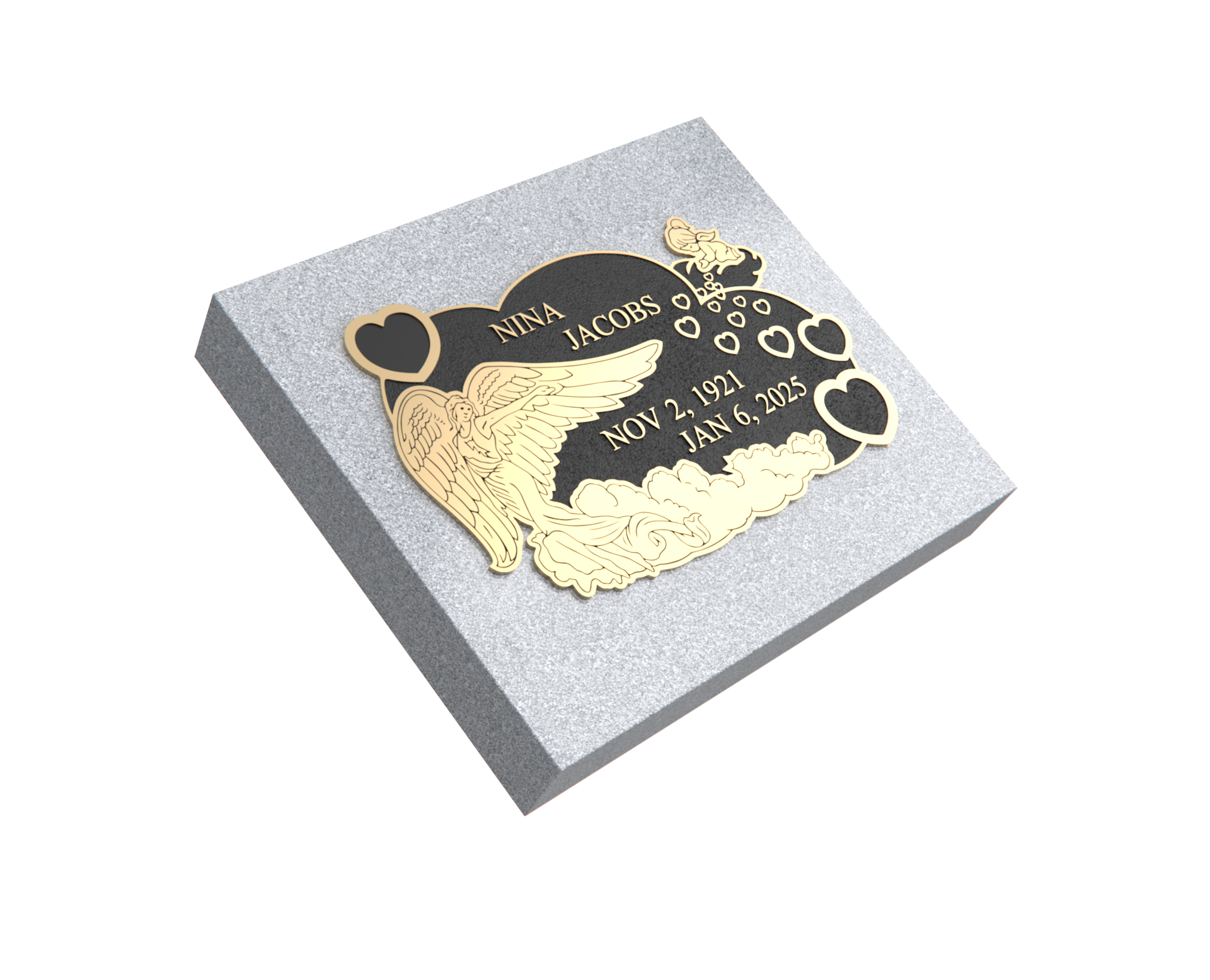 Premium Bronze Plaque 22"x 18" with Granite Base