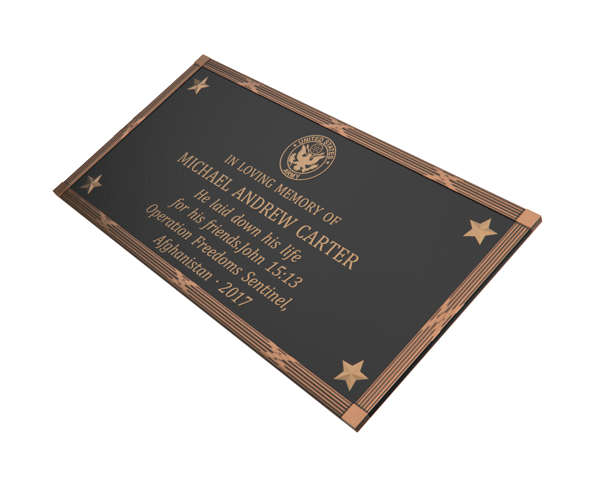 Premium Bronze Plaque 32"x 16"