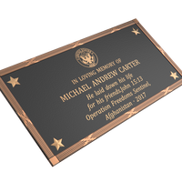 Premium Bronze Plaque 32"x 16"