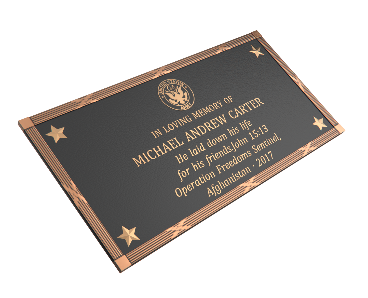 Premium Bronze Plaque 32"x 16"
