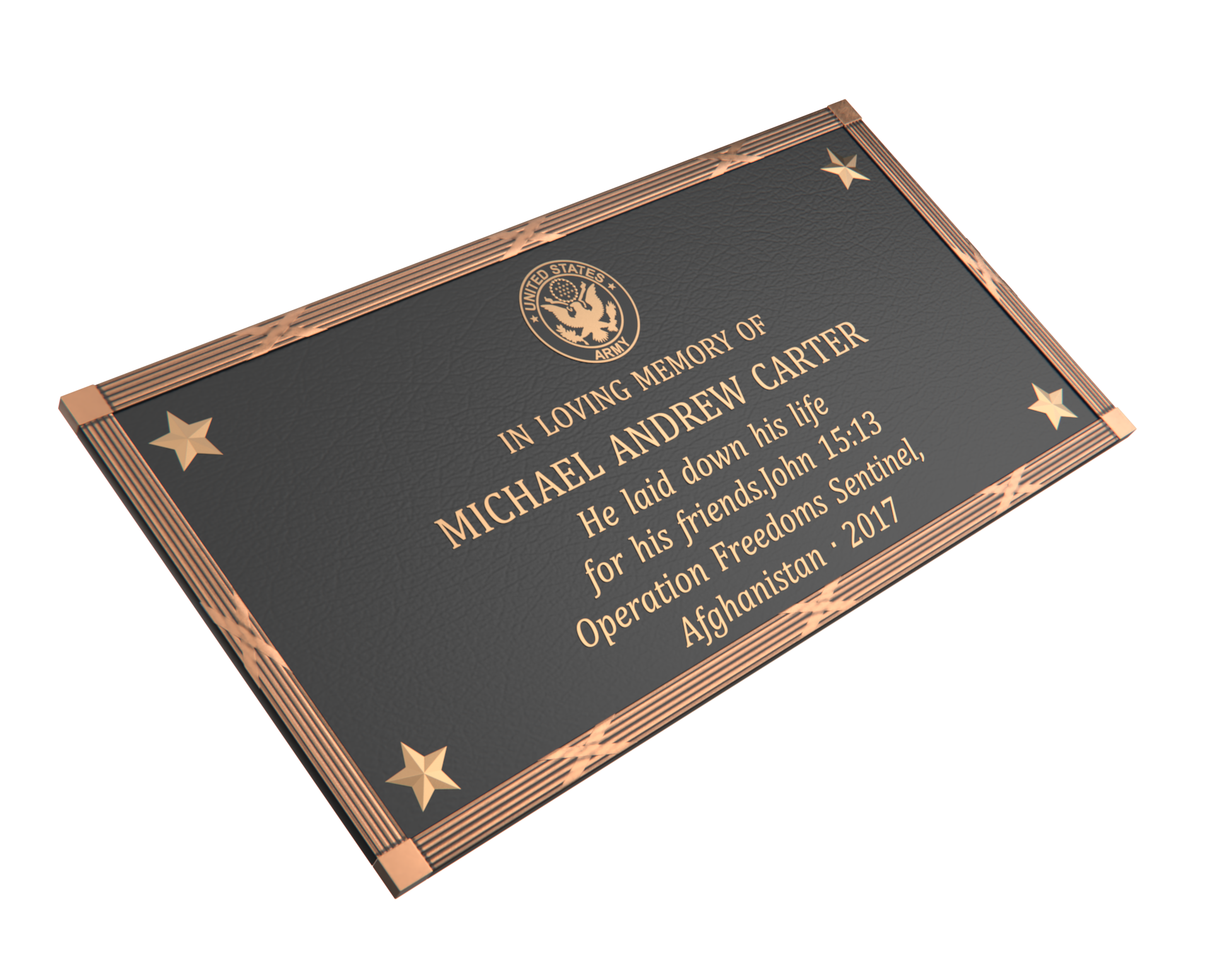 Premium Bronze Plaque 32"x 16"