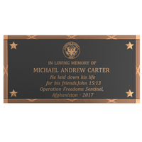Premium Bronze Plaque 32"x 16"