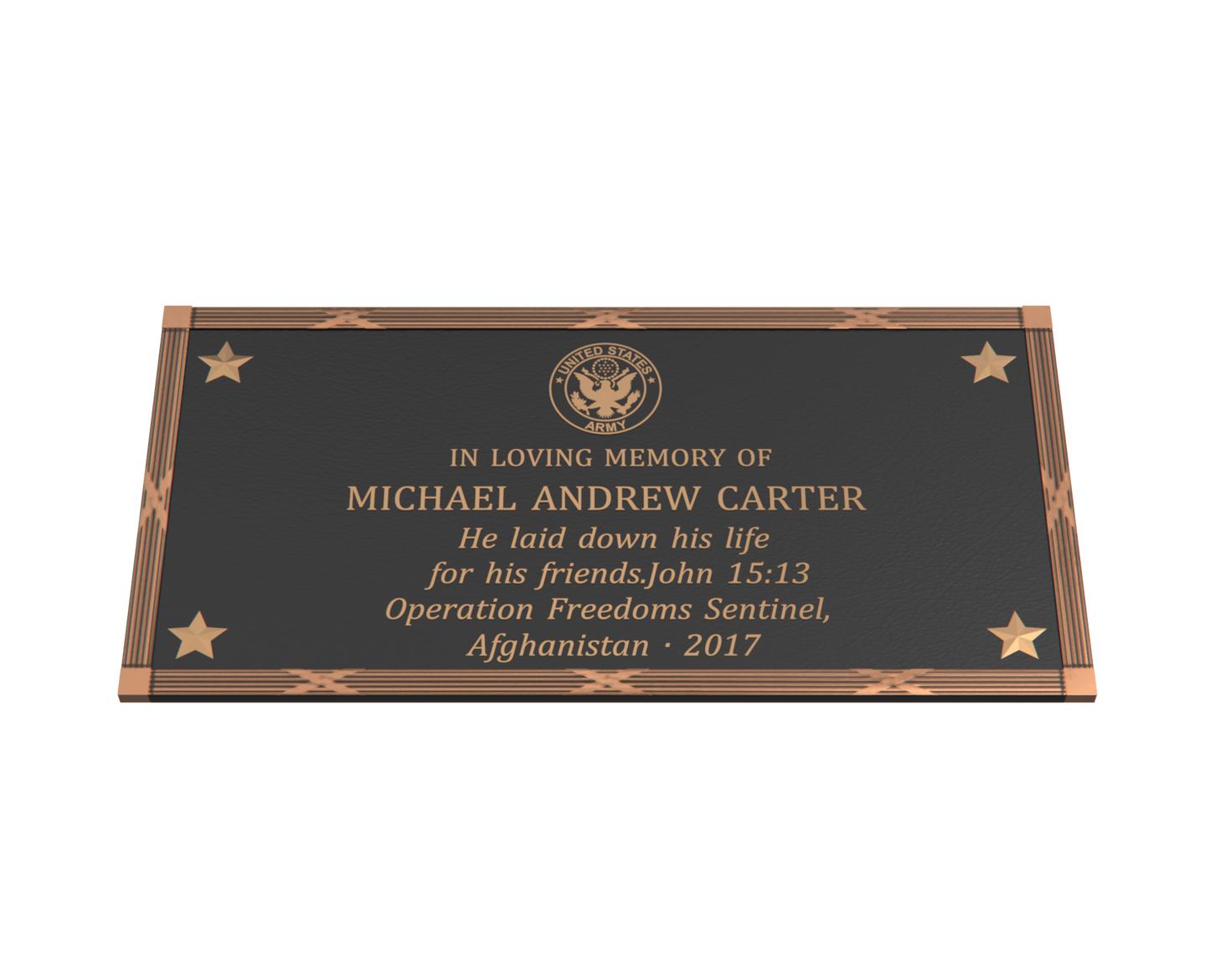 Premium Bronze Plaque 32"x 16"