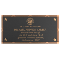 Premium Bronze Plaque 32"x 16"