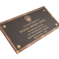 Premium Bronze Plaque 32"x 16"