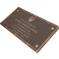Premium Bronze Plaque 32"x 16"