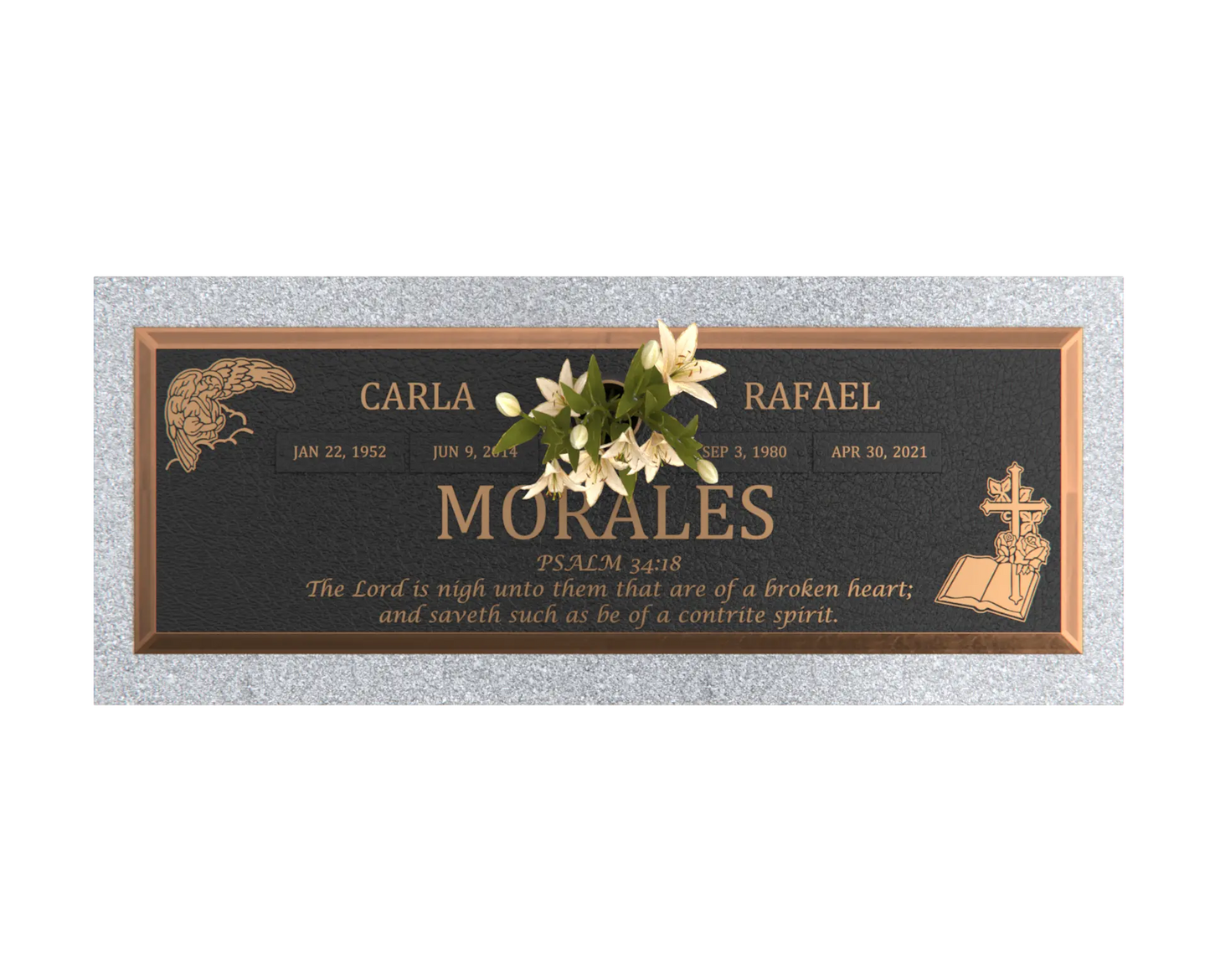 Premium Bronze  Plaque 28"x 16"