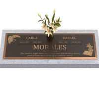 Premium Bronze Bevel Plaque 28"x 16" with Granite Base