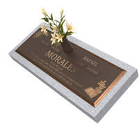Premium Bronze Bevel Plaque 28"x 16" with Granite Base