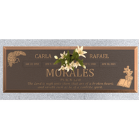 Premium Bronze Bevel Plaque 28"x 16" with Granite Base