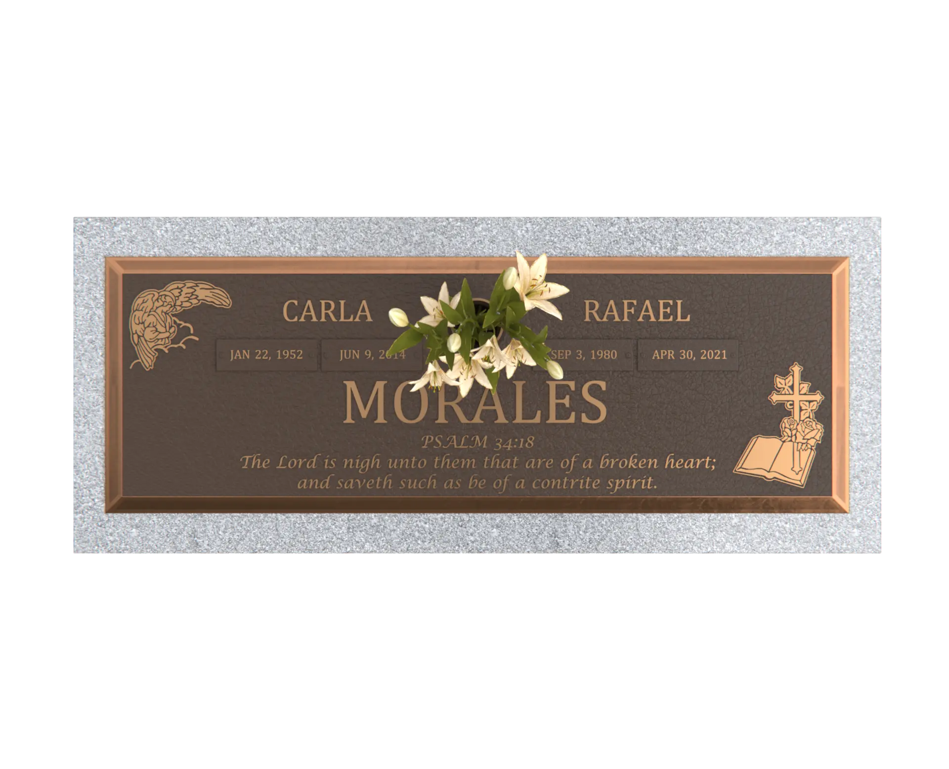 Premium Bronze  Plaque 28"x 16"