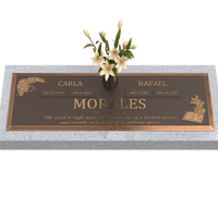 Premium Bronze Bevel Plaque 28"x 16" with Granite Base