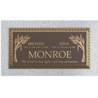 Premium Bronze Plaque 36"x 13" with Granite Base