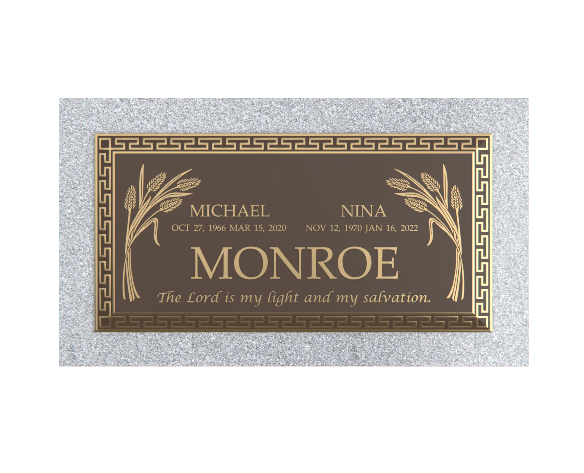 Premium Bronze Plaque 36"x 13"