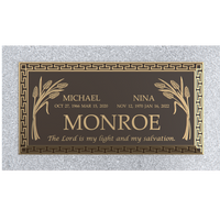 Premium Bronze Plaque 36"x 13" with Granite Base