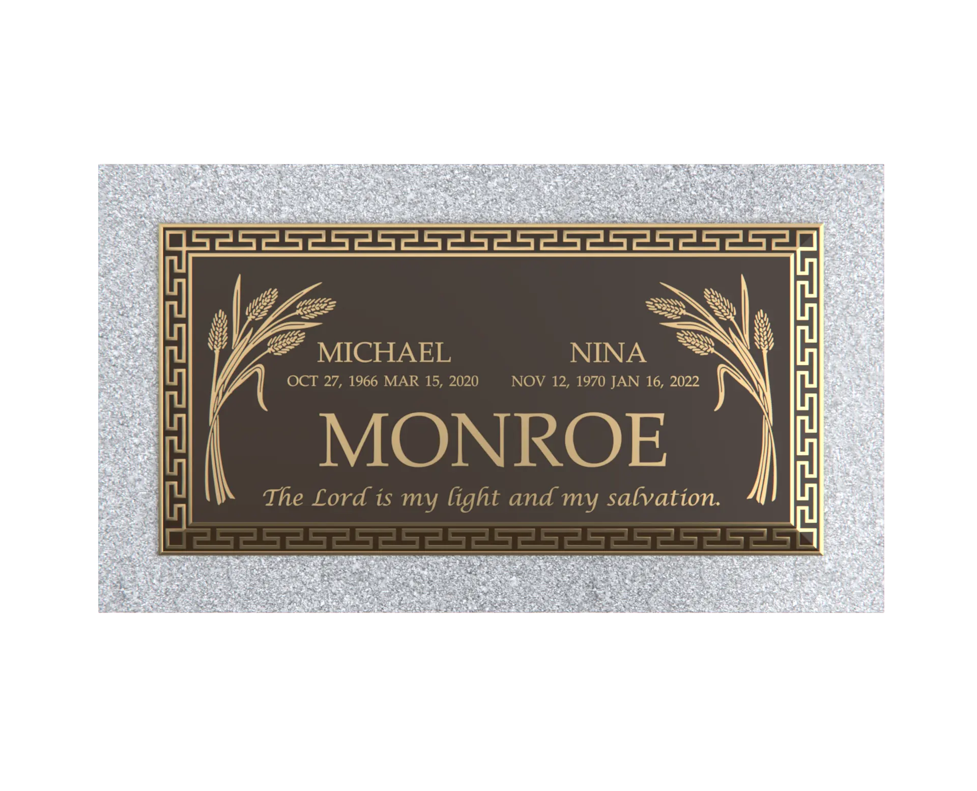 Premium Bronze Plaque 36"x 13"