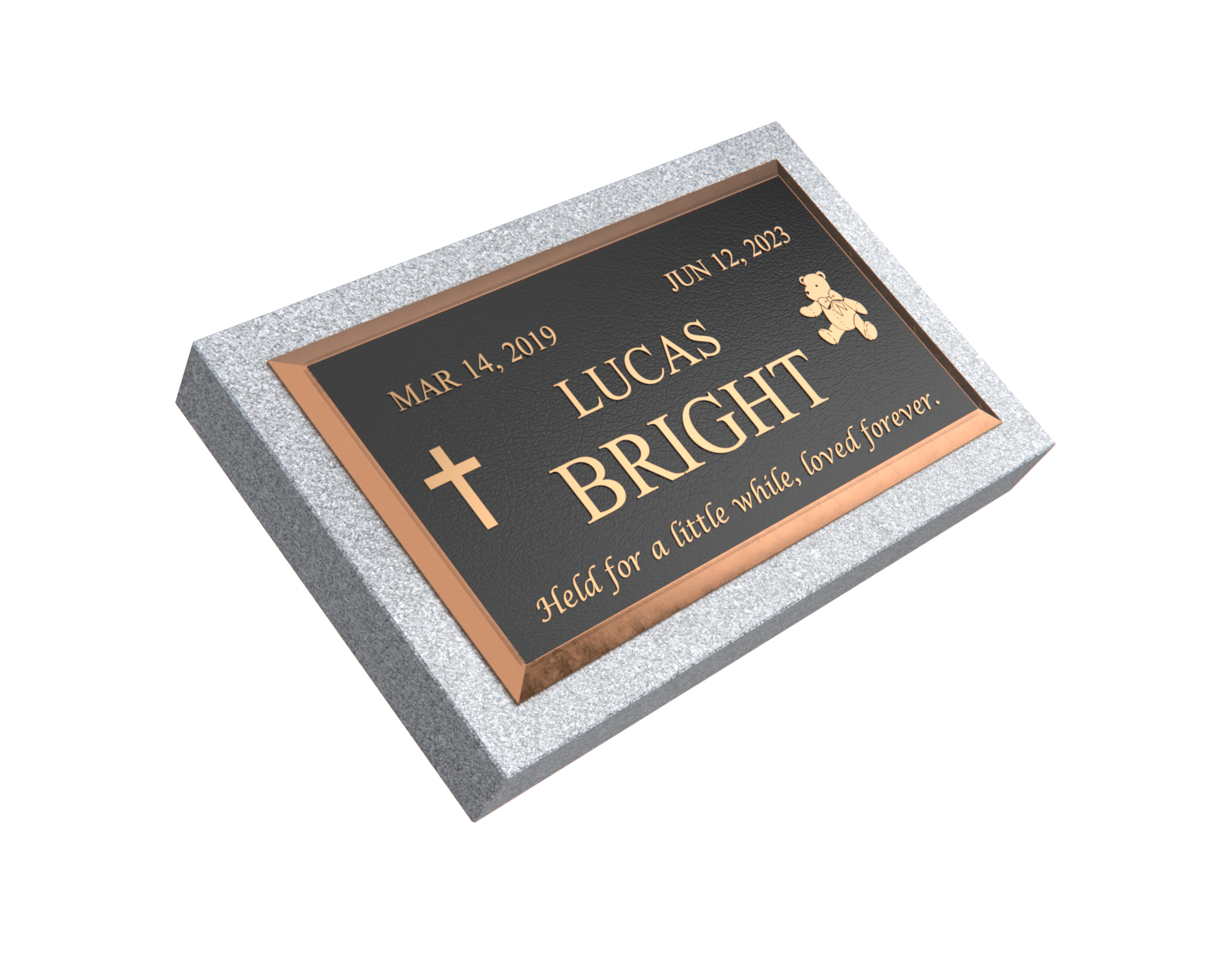 Premium Bronze Plaque 28"x 16" with Granite Base