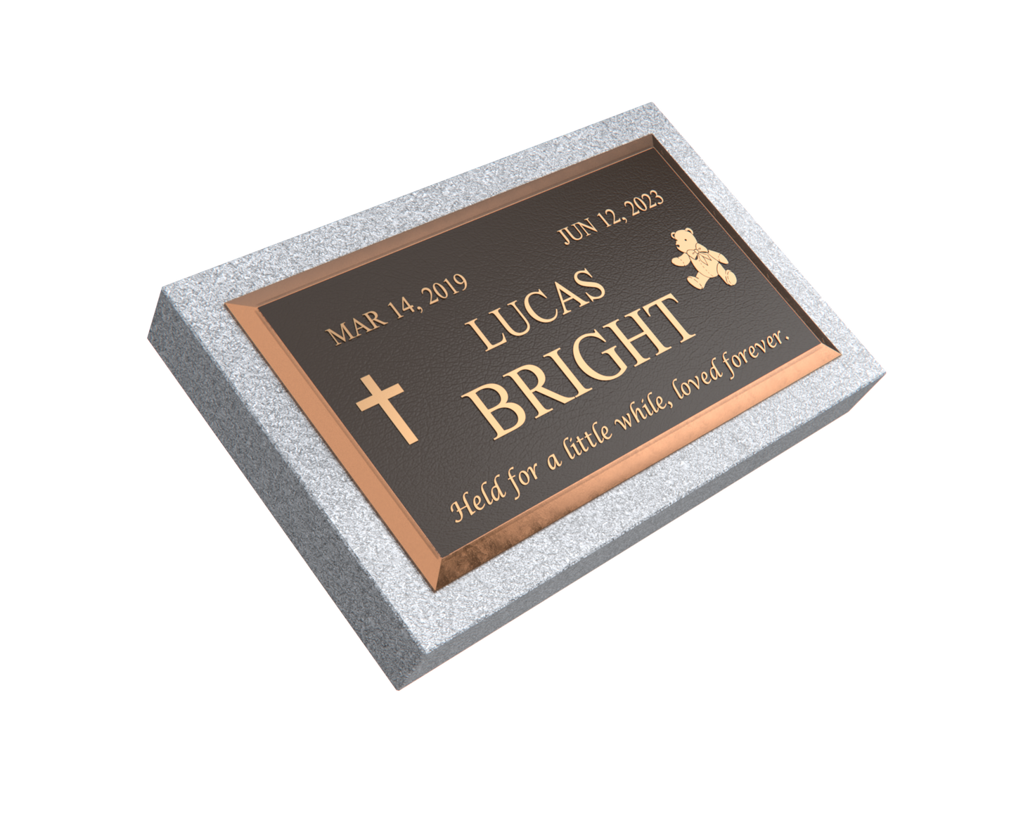 Premium Bronze Plaque 28"x 16" with Granite Base