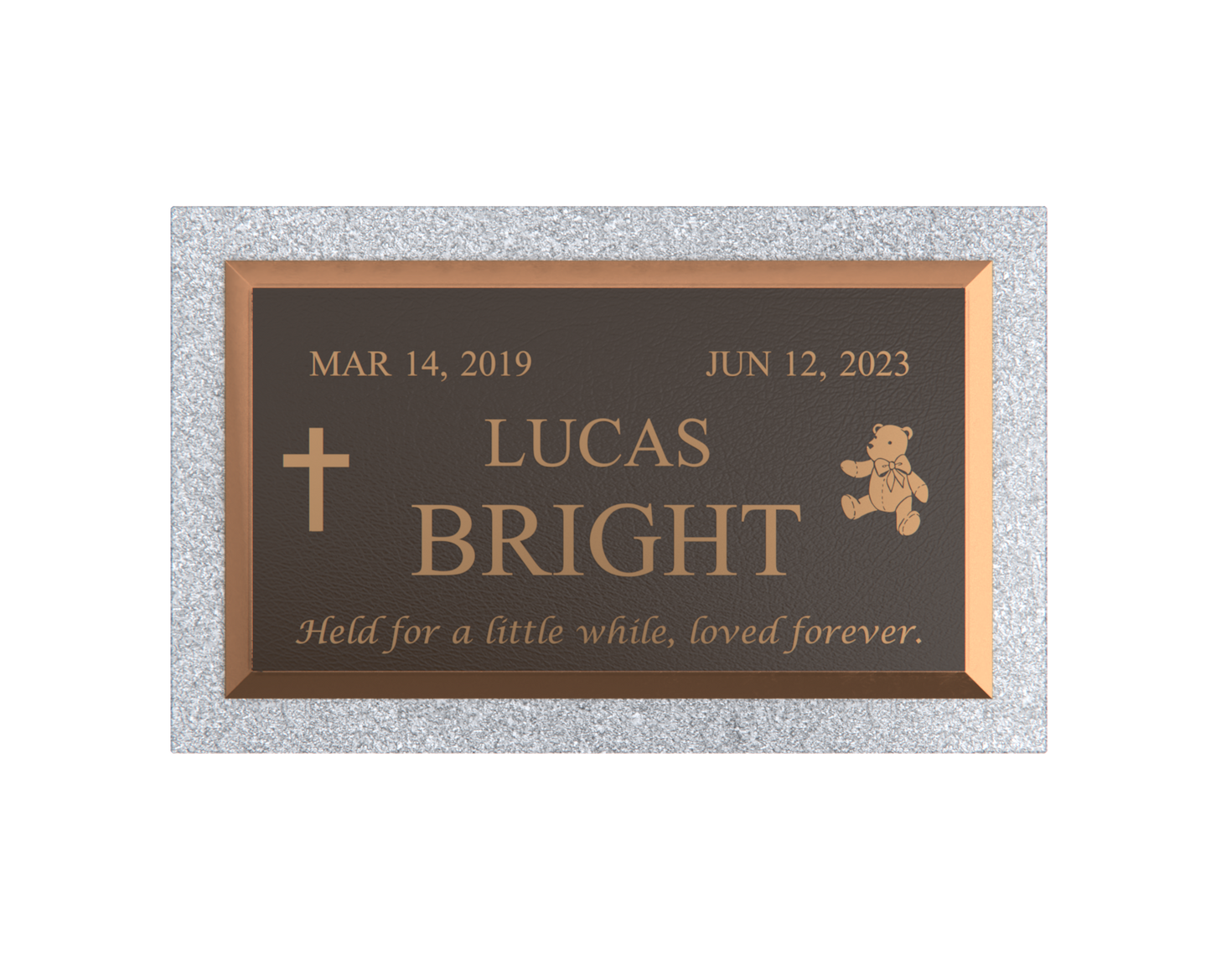 Premium Bronze Plaque 28"x 16" with Granite Base