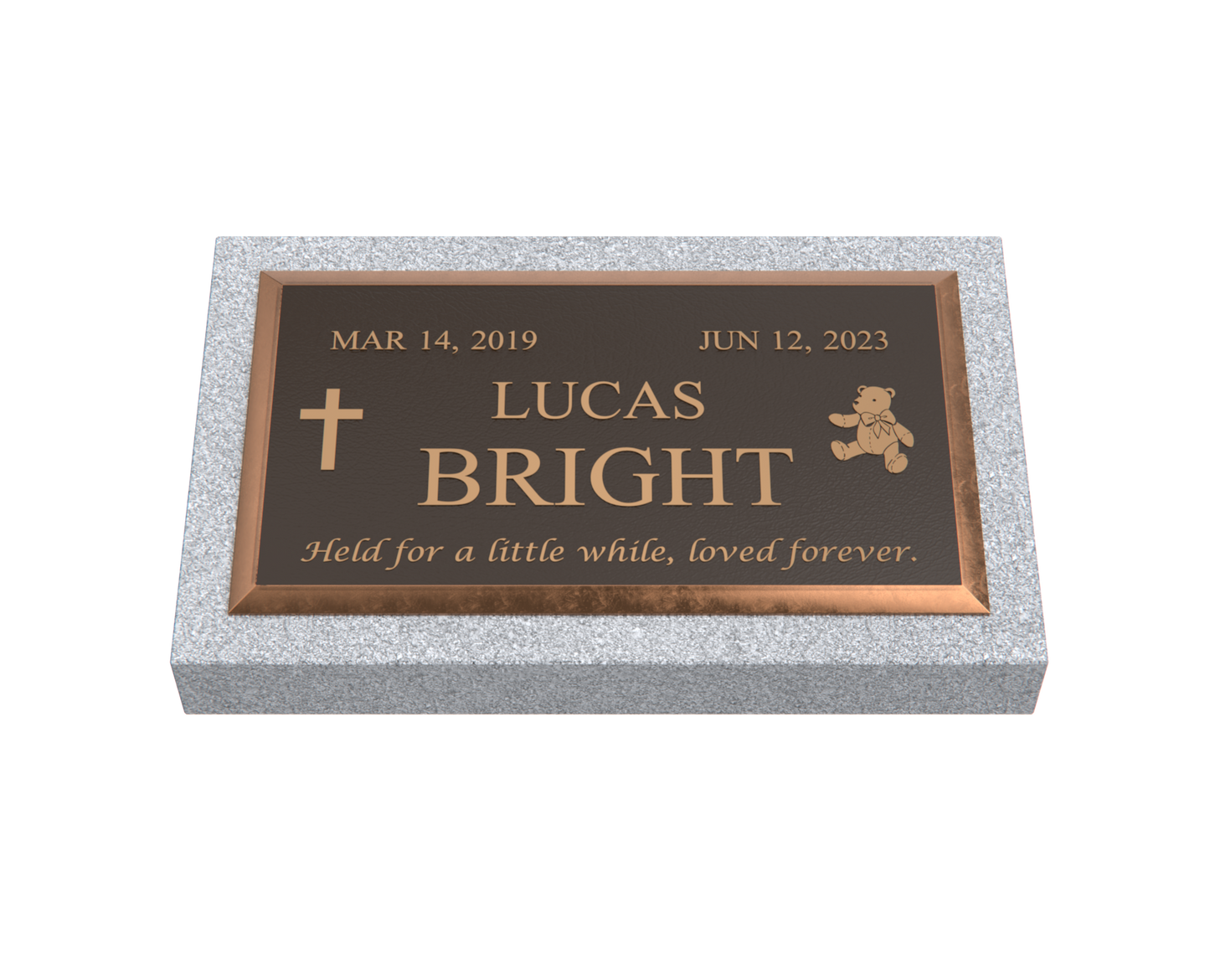 Premium Bronze Plaque 28"x 16" with Granite Base