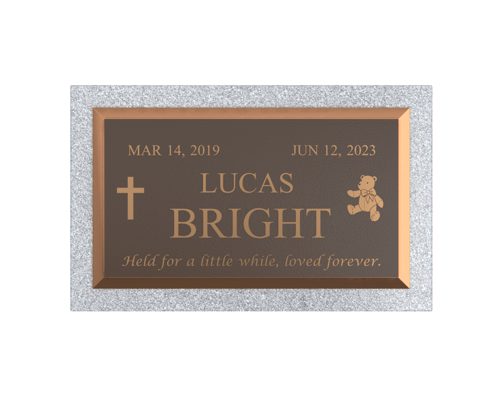 Premium Bronze Plaque 28"x 16" with Granite Base