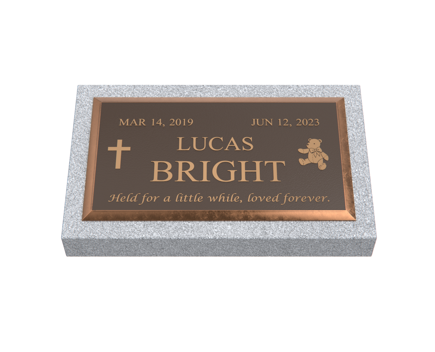 Premium Bronze Plaque 28"x 16" with Granite Base