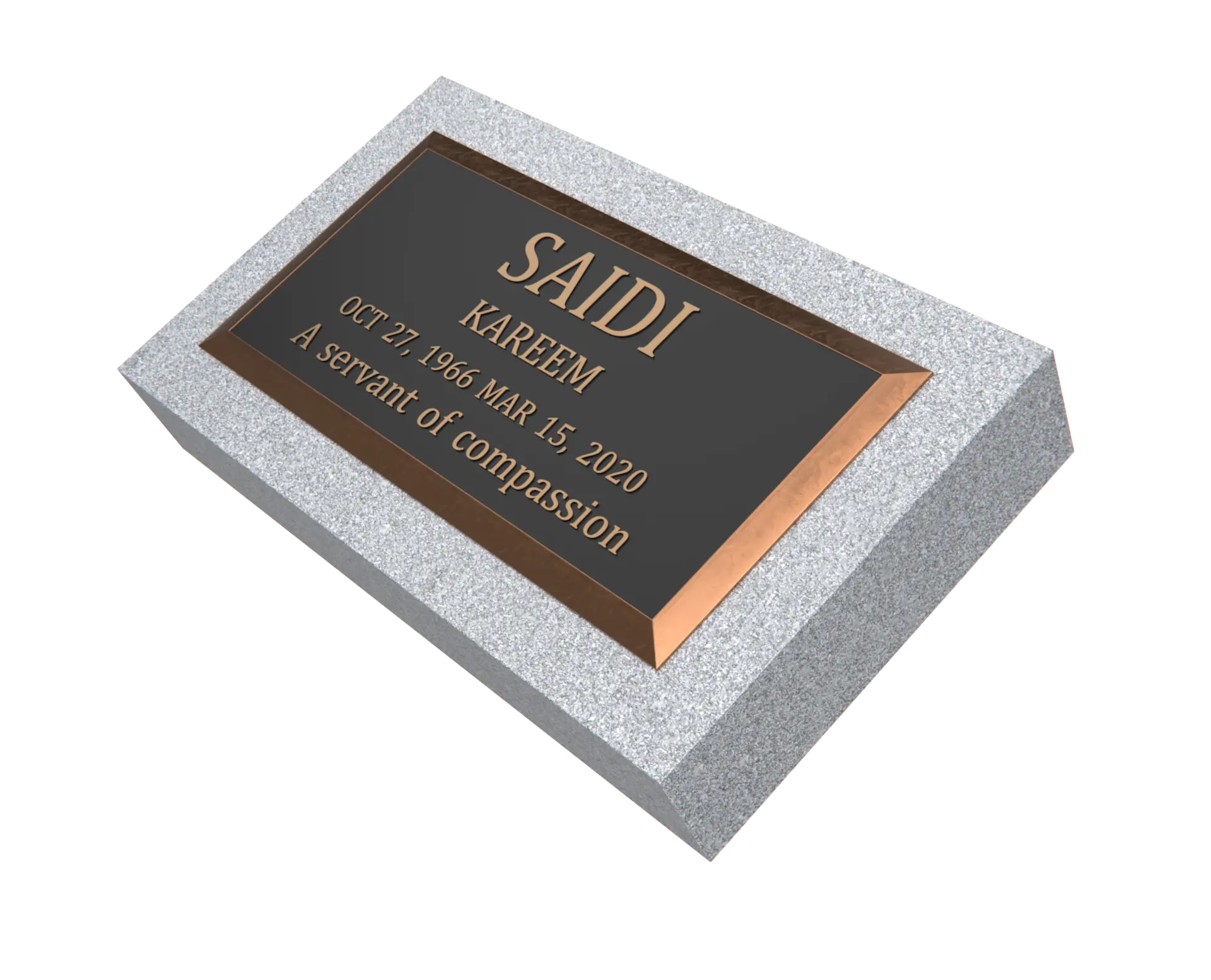 Premium Bronze Plaque 20"x 10"