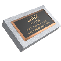 Premium Bronze Plaque 20"x 10" with Granite Base