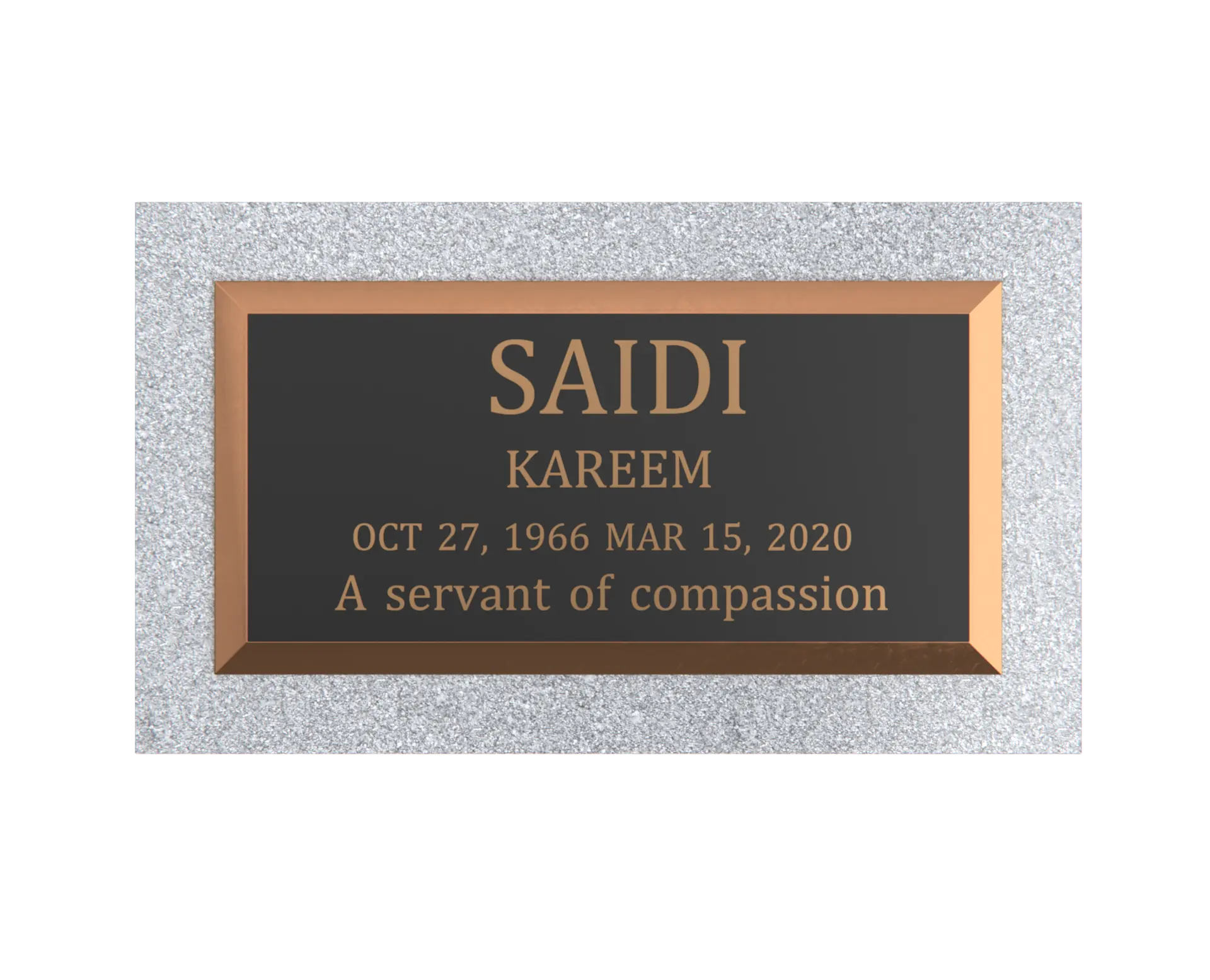 Premium Bronze Plaque 20"x 10"
