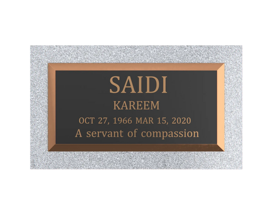 Premium Bronze Plaque 20"x 10"