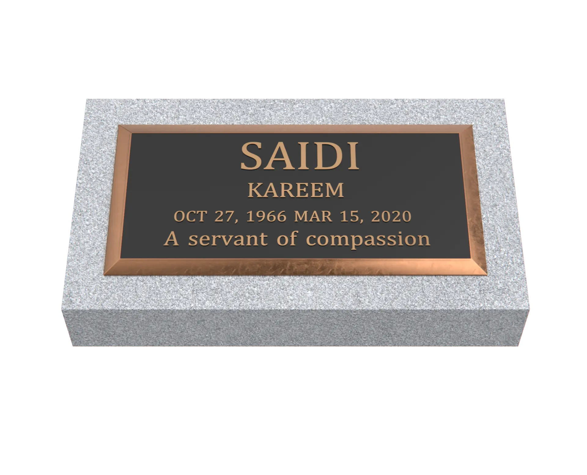 Premium Bronze Plaque 20"x 10"