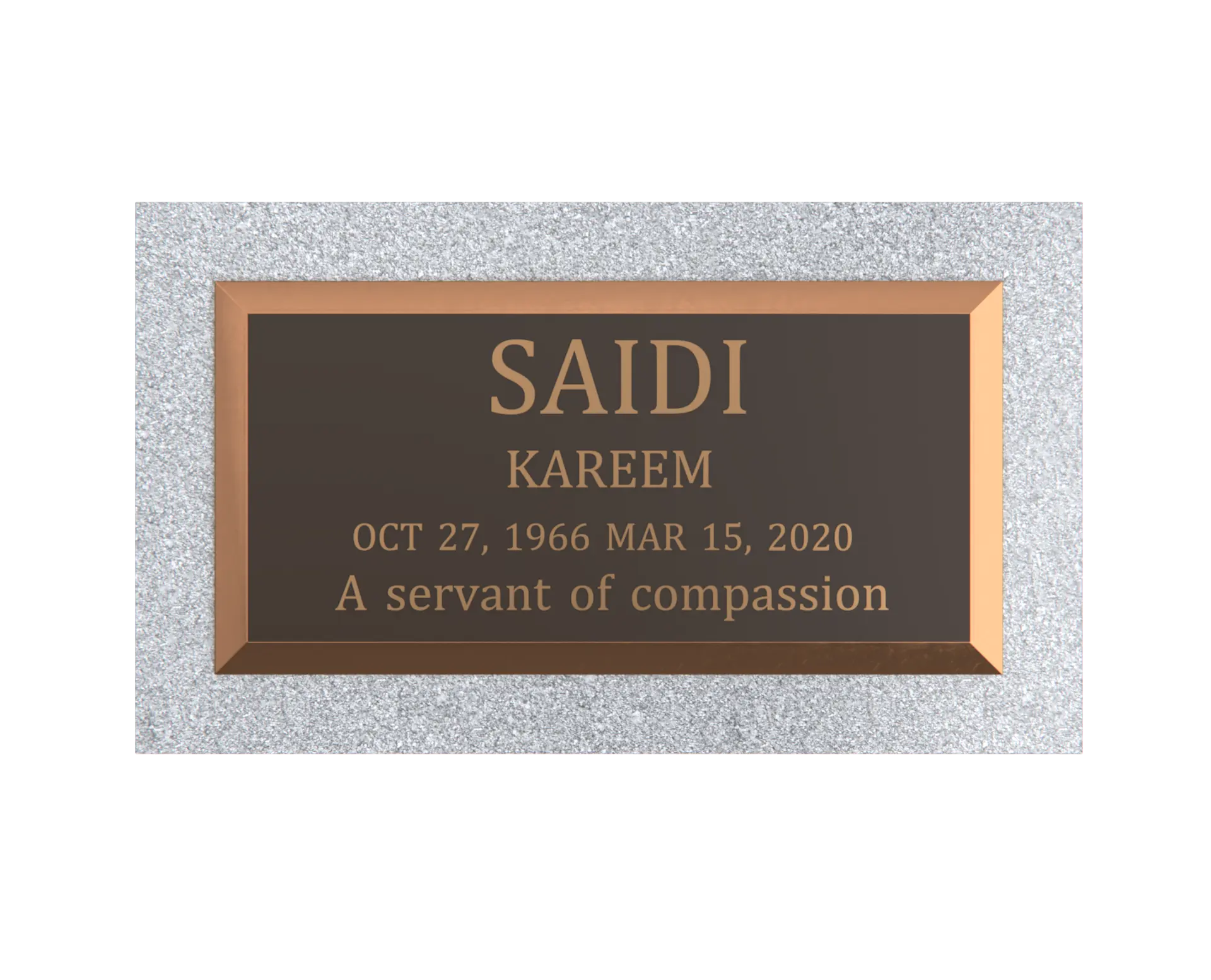 Premium Bronze Plaque 20"x 10"