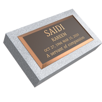 Premium Bronze Plaque 20"x 10" with Granite Base