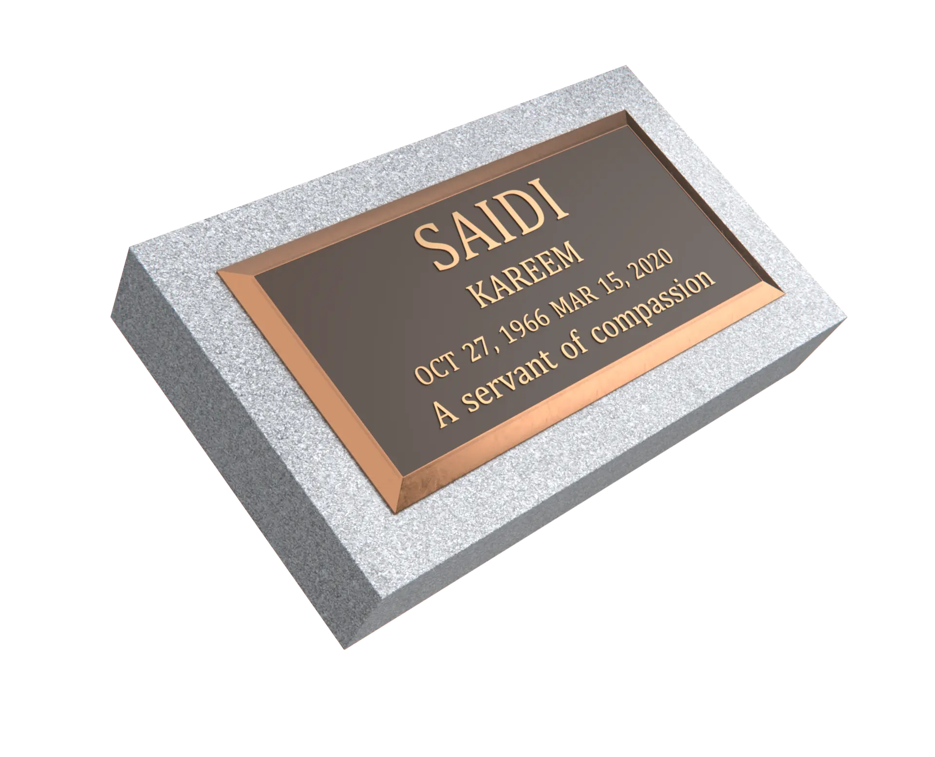 Premium Bronze Plaque 20"x 10"