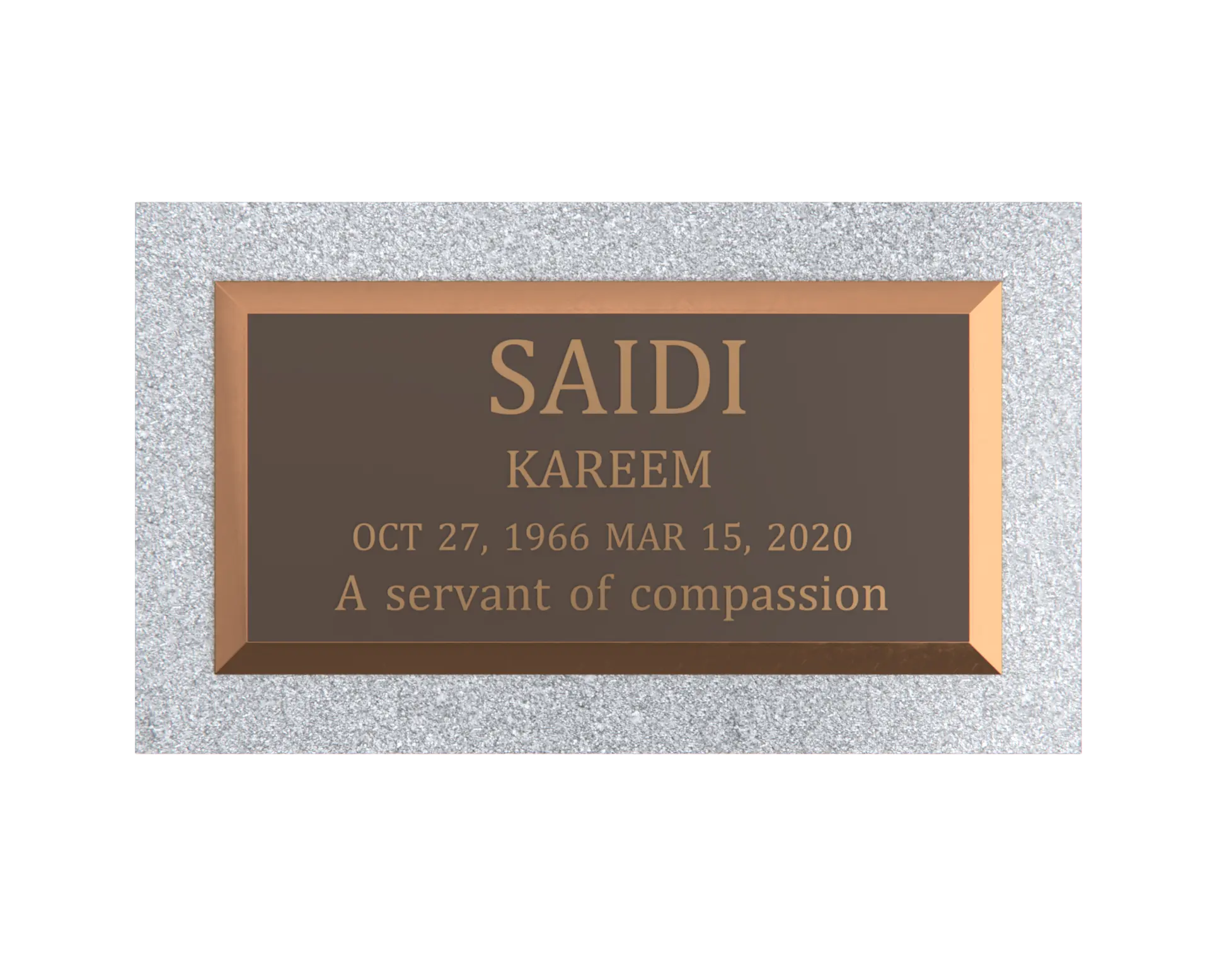 Premium Bronze Plaque 20"x 10"