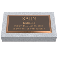 Premium Bronze Plaque 20"x 10" with Granite Base