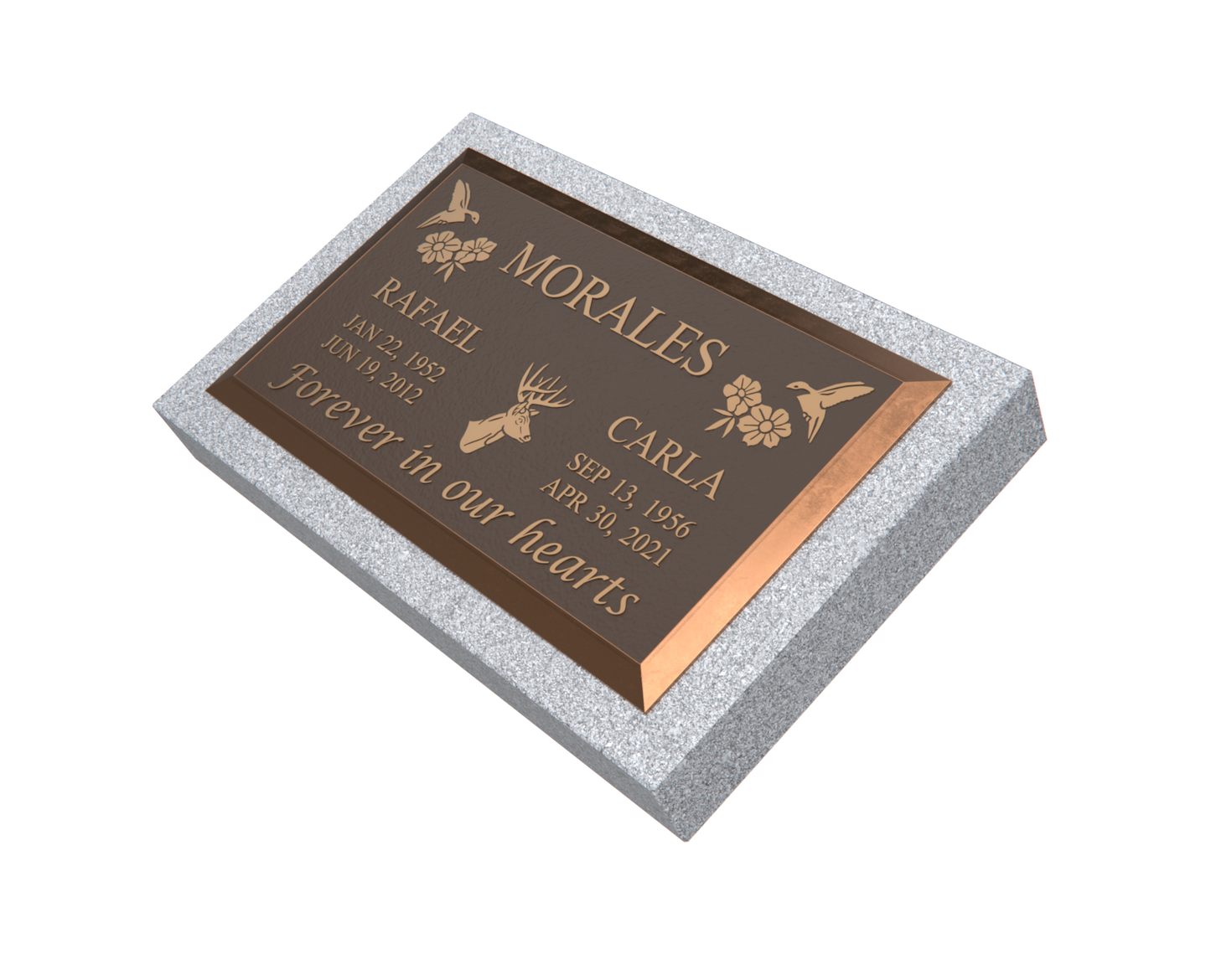 Premium Bronze Plaque 28"x 16" with Granite Base