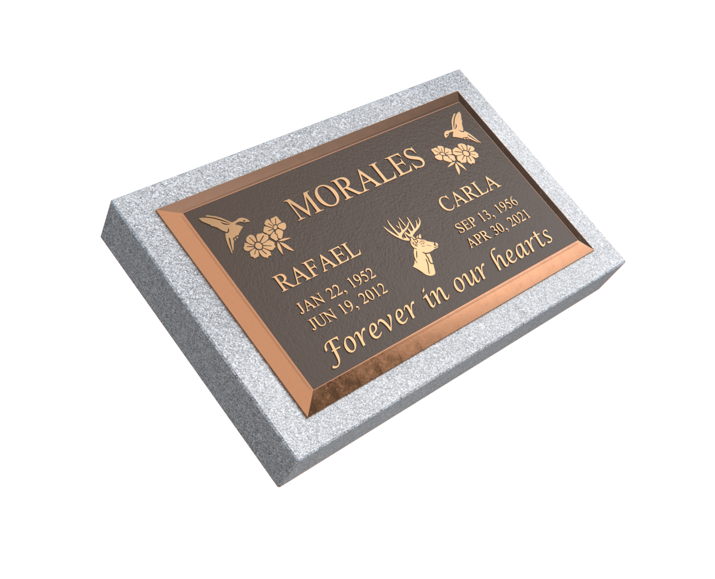 Premium Bronze Plaque 28"x 16" with Granite Base