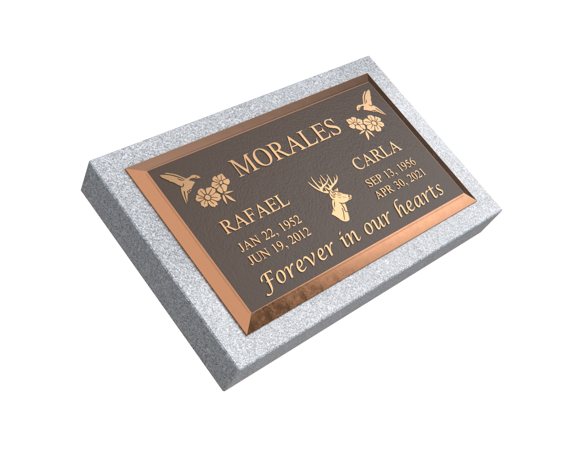Premium Bronze Plaque 28"x 16" with Granite Base
