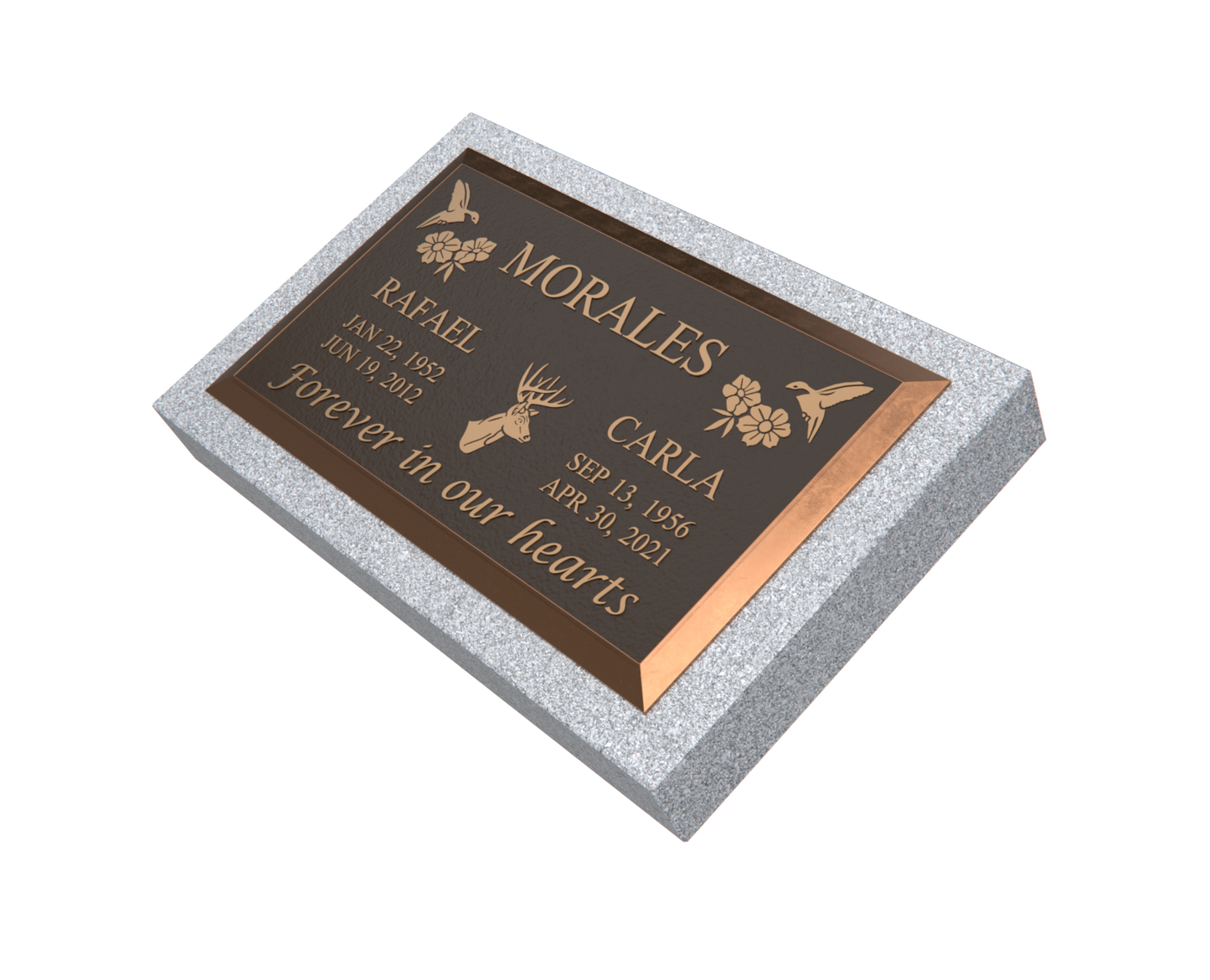 Premium Bronze Plaque 28"x 16" with Granite Base