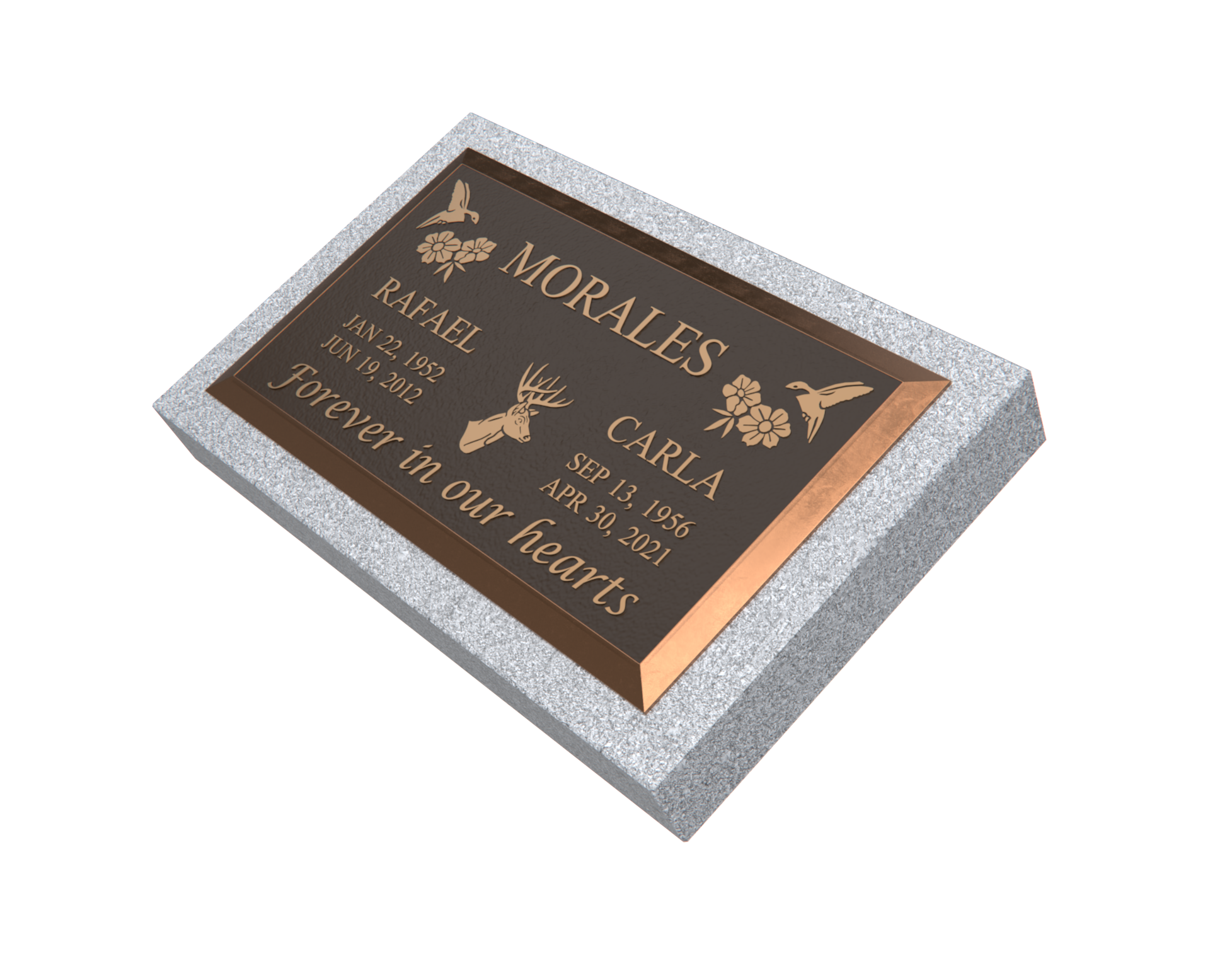 Premium Bronze Plaque 28"x 16" with Granite Base