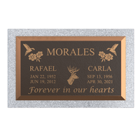 Premium Bronze Plaque 28"x 16" with Granite Base
