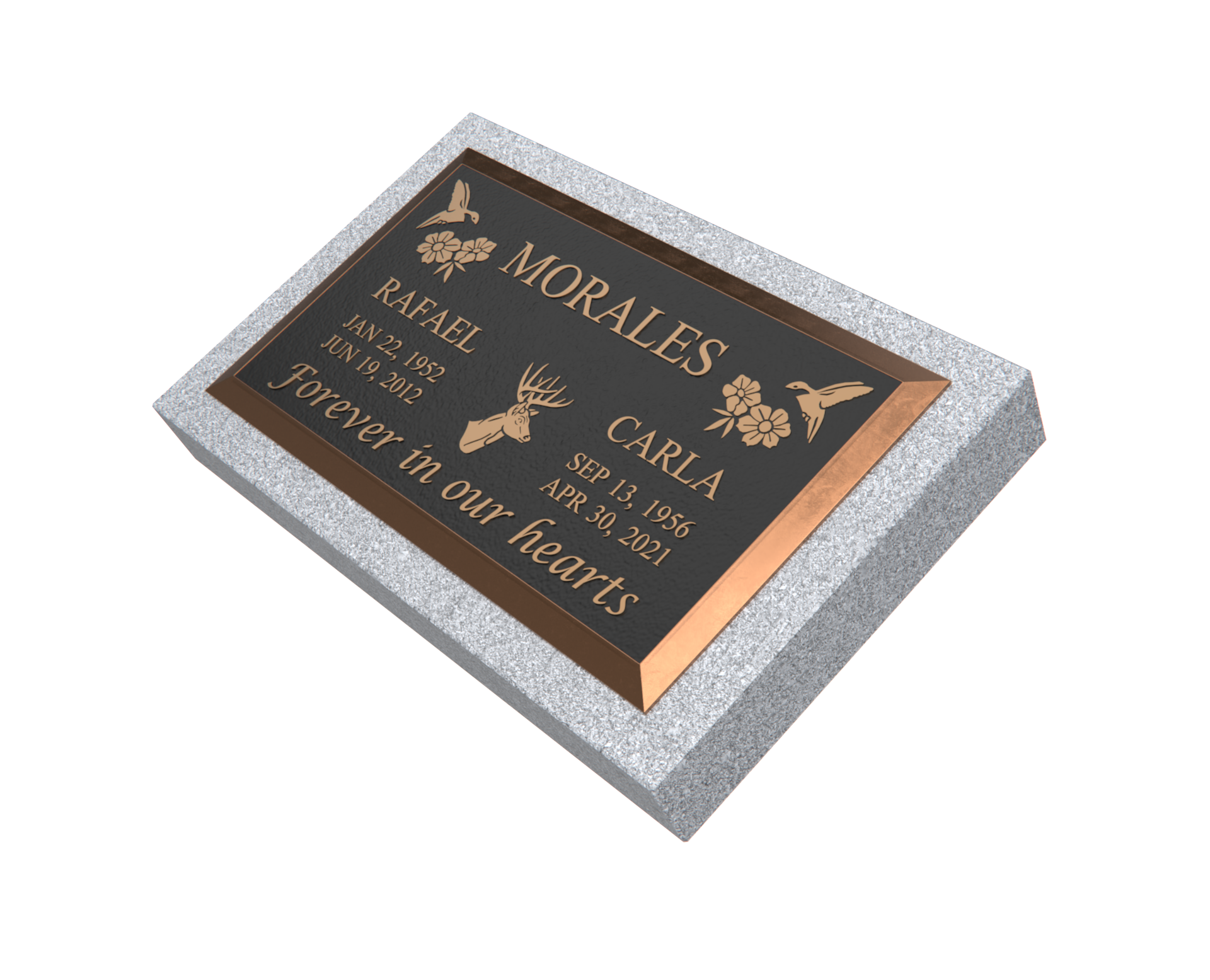 Premium Bronze Plaque 28"x 16" with Granite Base