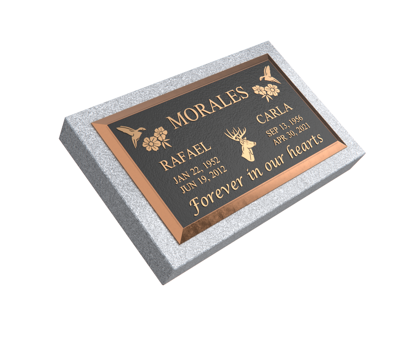 Premium Bronze Plaque 28"x 16" with Granite Base