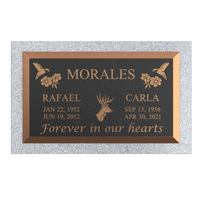 Premium Bronze Plaque 28"x 16" with Granite Base